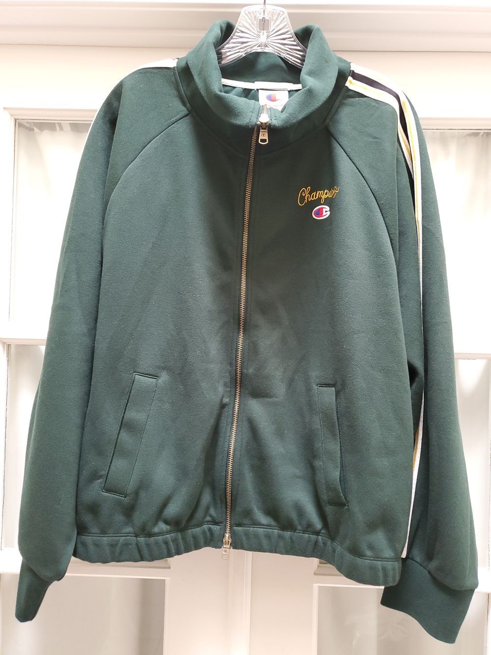 NWT Champion Retro Vintage Inspired Womens Green Varsity Style Jacket - Size 2X
